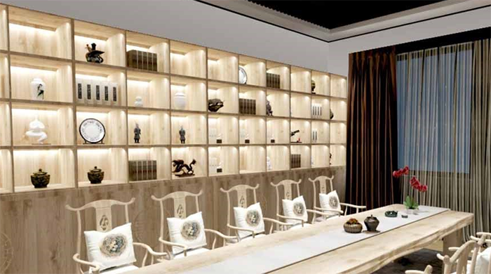 新中式茶室会所设计装修，带给你不一样的视觉感受！